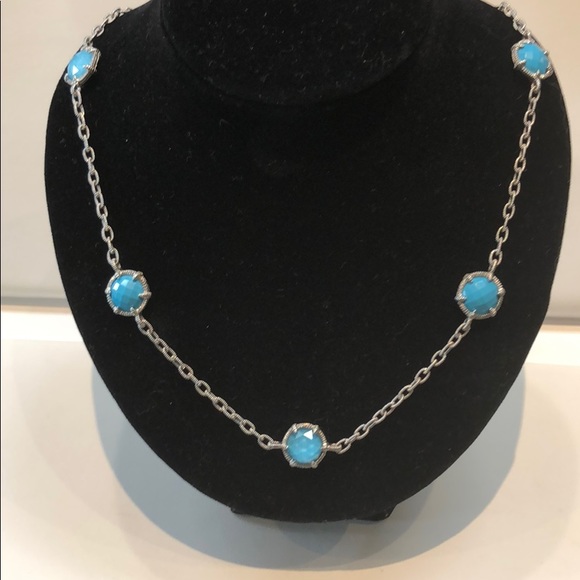 Judith Ripka Jewelry - Judith ripka sterling 925blue turquoise necklace